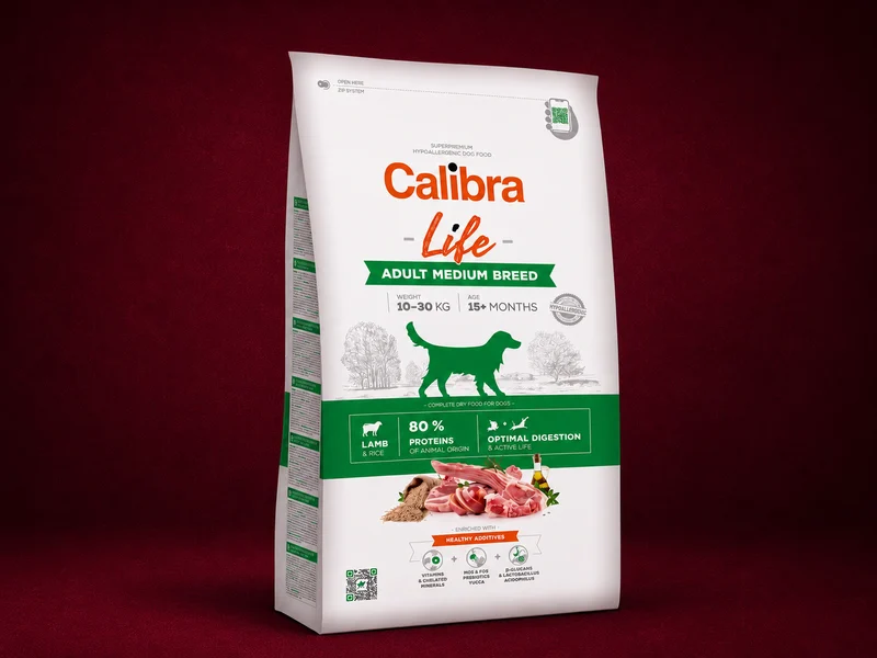 Calibra Dog Life Adult Medium Lamb - 2